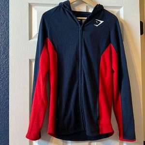 Navy and Red Gymshark Jacket